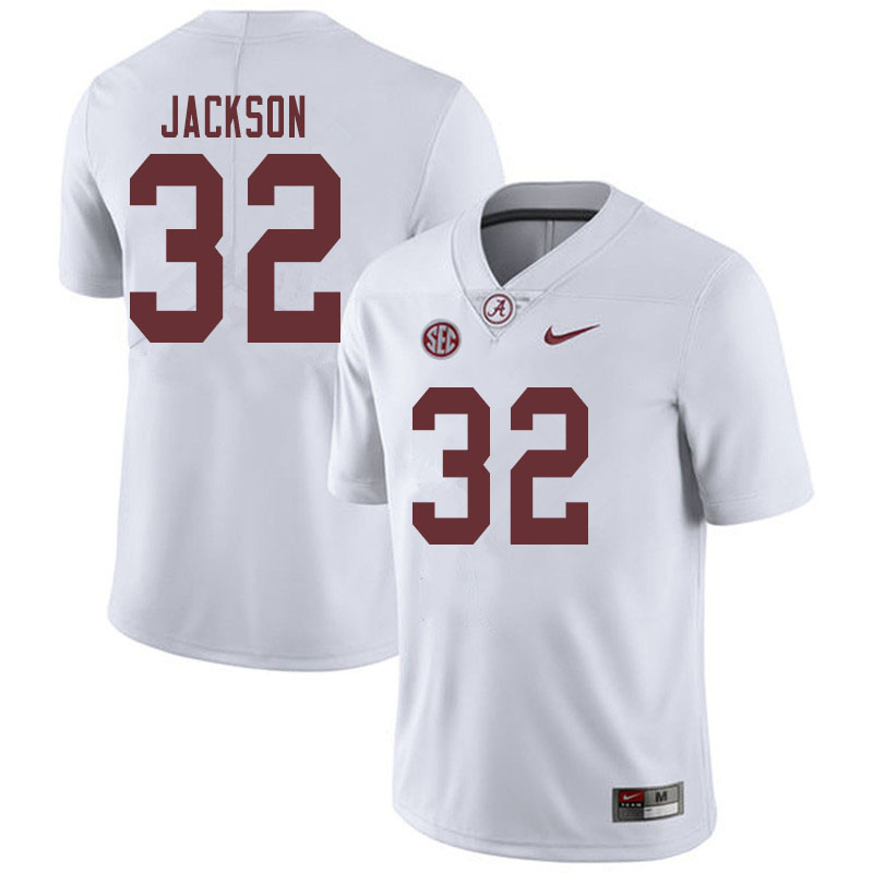 Alabama Crimson Tide Men's Jalen Jackson #32 White NCAA Nike Authentic Stitched 2019 College Football Jersey NC16Q26UB